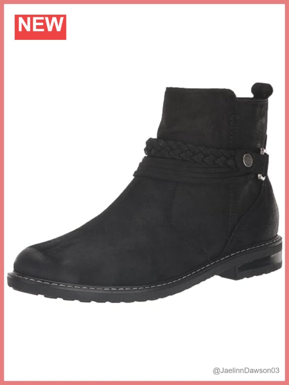 Suede Ankle Bootie with Memory Foam Insole